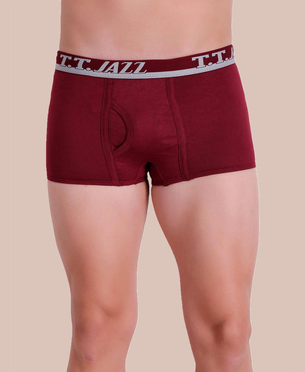 T.T. Men Jazz Mini Trunk Pack Of 3 Blue-Grey-Maroon