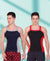 T.T. Men DesignerGym Vest Pack Of 2 Black-Red-Navy-Grey