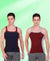T.T. Men DesignerGym Vest Pack Of 2 Maroon-Grey -Navy-Maroon