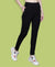 HiFlyers Women Slim Fit Solid Cotton Lycra Kurti Pant Black
