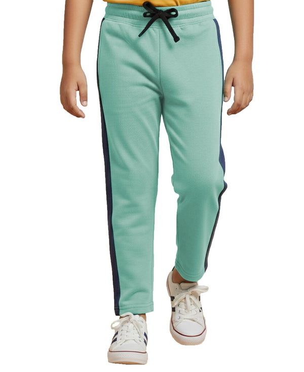 Hiflyers Boys & Girls|Regular Fit|Cotton Fleece Winter Lower|Warm & Soft | Drawstring Waist | Kids Casual Trackpant|Green