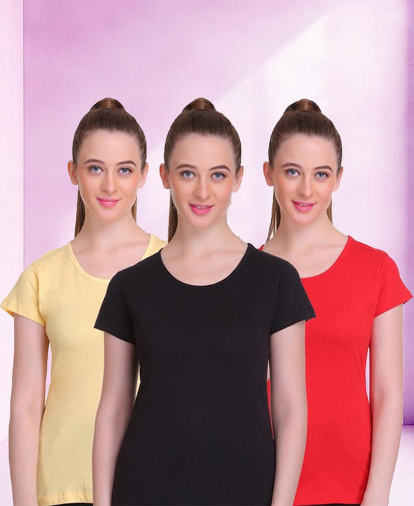 T.T. Womens T Shirt - Pack Of 3