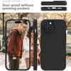 Mobielectro Waterkproof Soft Silicone Ultra Slim O.G Case for iPhone 15- Black