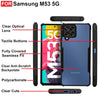 Mobielectro Camera Bump Protection | Slim Stylish 360 Protection Design |Crystal Clear | Shockproof Eagle Back Cover for Samsung M53 5G - Black