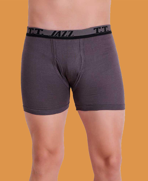 T.T. Men Jazz Top Elastic Trunk Pack Of 3 (Grey - Navy - Black)