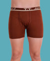 T.T. Men Jazz Top Elastic Trunk Pack Of 2 (Rust - Beige)
