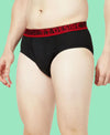 T.T. Mens Desire 100% Combed Cotton Front Open Brief Top Elastic Pack Of 3 Black-D Brown-Anthra
