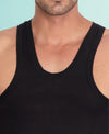 T.T. Men Desire Parker Black Vest (Pack Of 3)