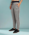 HiFlyers Women Comfort Fit Grey Melange Solid Cotton Track Pants