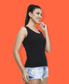 T.T. Womens Desire Cotton Spandex Tanktop Black
