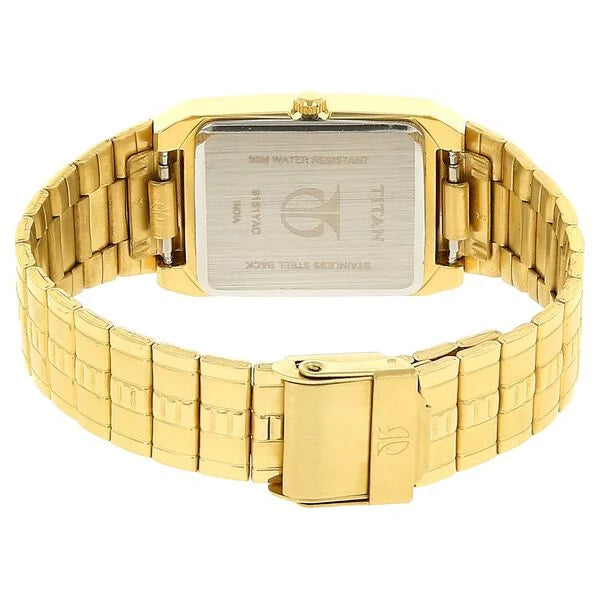 Analog with Date Silver Dial Metal Strap watch for Men