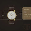 Workwear Men’s Contemporary Watch Quartz, Water Resistant, Leather Strap