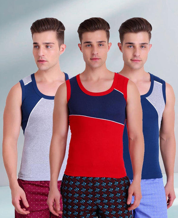 T.T. Mens Gym Vest Pack Of 3