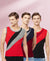 T.T. Men Designer Gym VestPack Of 3 Black-Red-Red-Black-Maroon-Navy