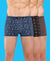 T.T. Men Desire Super Combed Cotton Printed Snug Fit Mini Trunks For Men Pack Of 3 Brown-Navy-Sky Blue