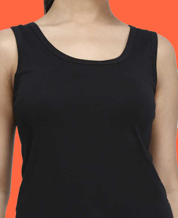 T.T. Womens Desire Cotton Spandex Tanktop Black