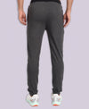 HiFlyers Men Anthra Mellange Striped Detail Track Pants