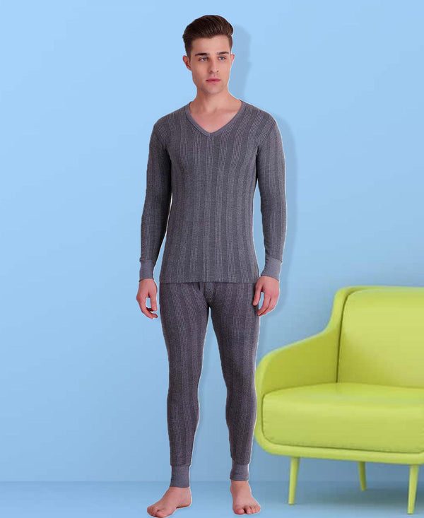 T.T. Men Hotpot Elite Thermal Set V-Neck- Anthra