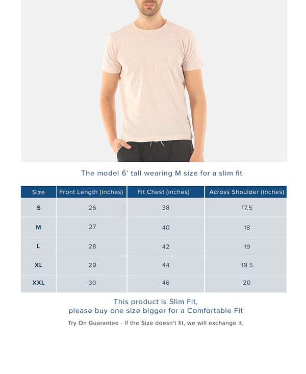 T.T. Men’S Organic Cotton T-Shirt|Melange Slim Fit Tees For Men | Round Neck|Regular Fit|Anti-Bacterial & Lightweight | Ideal For Gym/Sports Activities|Green