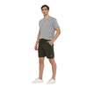 Almo Men Combed Cotton Knitted Shorts | Regular Fit | Soft & Breathable | Everyday Comfort Shorts for Men-Rifle Green
