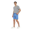 Almo Men Combed Cotton Knitted Shorts | Regular Fit | Soft & Breathable | Everyday Comfort Shorts for Men-Ultramarine