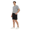 Almo Men Combed Cotton Knitted Shorts | Regular Fit | Soft & Breathable | Everyday Comfort Shorts for Men-Black