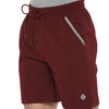 Almo Men Combed Cotton Knitted Shorts | Regular Fit | Soft & Breathable | Everyday Comfort Shorts for Men-Wine