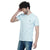 Almo Men Cotton Slub Henley T-Shirt | HalfSleeve | Lightweight & Breathable | Regular Fit Casual T-Shirt for Men-Light Blue