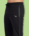 HiFlyers Mens Black Track Pants