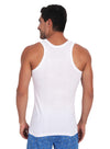 T.T. Men  Super Combed Cotton G-Vest Pack Of 3 White