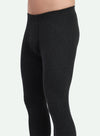 T.T. Men Regular Fit Cotton Rich With Elastomeric Finish Thermal Trouser Pack Of 3-Black