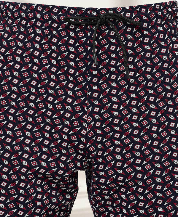 T.T. Men Cool Printed Shorts Pack Of 1 Black