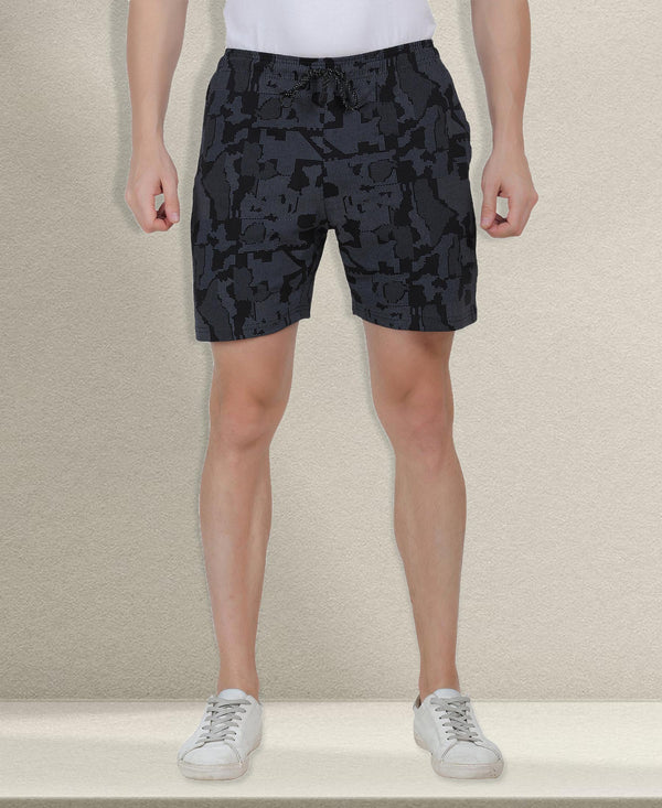 Tt Men'S Cotton Printed Bermuda / Shorts Black
