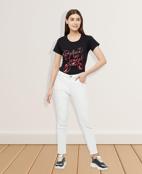 T.T. Women Black Regular Printed Tunic