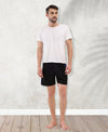 T.T. Men'S Poly Jersey Cut & Sew Short -Black