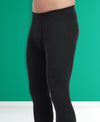 T.T. Men Regular Fit Cotton Rich With Elastomeric Finish Thermal Trouser Pack Of 1-Black