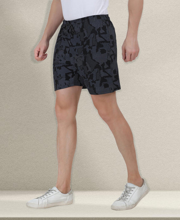 Tt Men'S Cotton Printed Bermuda / Shorts Black