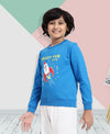HiFlyers Boys Regular Fit | Premium Cotton Fleece |Full Sleeves|Round Neck|Trendy Winter Wear| Sweatshirts For Boys And Girls -Blue