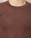 T.T. Mens Brown Slim FitSolid Hotpot Thunder Thermal Top