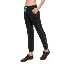 T.T. Women 100% Cotton Interlock Fabric Black Track Pant