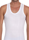 T.T. Men  Super Combed Cotton G-Vest Pack Of 2 White