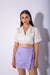 Lilac houndstooth skort