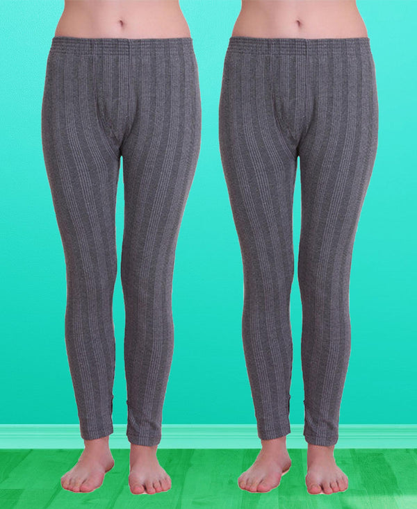 T.T. Women Hotpot Elite Pyjama Thermal Pack Of 2- Anthra