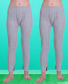 T.T. Women Hotpot Elite Pyjama Thermal Pack Of 2- Grey Melange