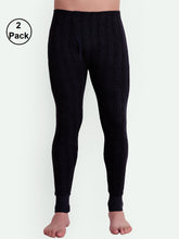 T.T. Men Hotpot Elite Light Weight , Super warm with Polyfill Sandwich technology Pyjama Thermal Pack Of 2- Black