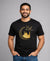 T.T. Men|Eid Special Printed Tees|Round Neck|Half Sleeves|Cotton Blended Tees For Men|Regular Fit|(Non Returnable/ Non Exchangeable Item)|Black