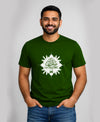T.T. Men|Eid Special Printed Tees|Round Neck|Half Sleeves|Cotton Blended Tees For Men|Regular Fit|(Non Returnable/ Non Exchangeable Item)|Olive