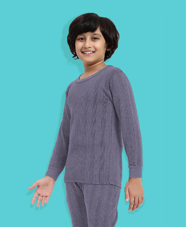 T.T. Kids Elite Plain Thermal Vest Pack Of 2 Navy