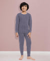 T.T. Elite Kids Light Weight Thermal Set With Polyfill Sandwich Technology - Navy Melange