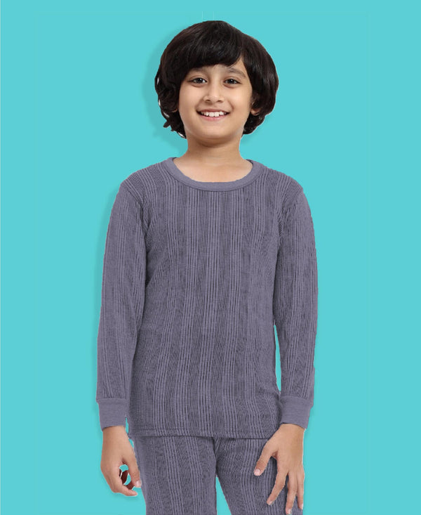 T.T. Kids Elite Plain Thermal Vest Pack Of 2 Navy